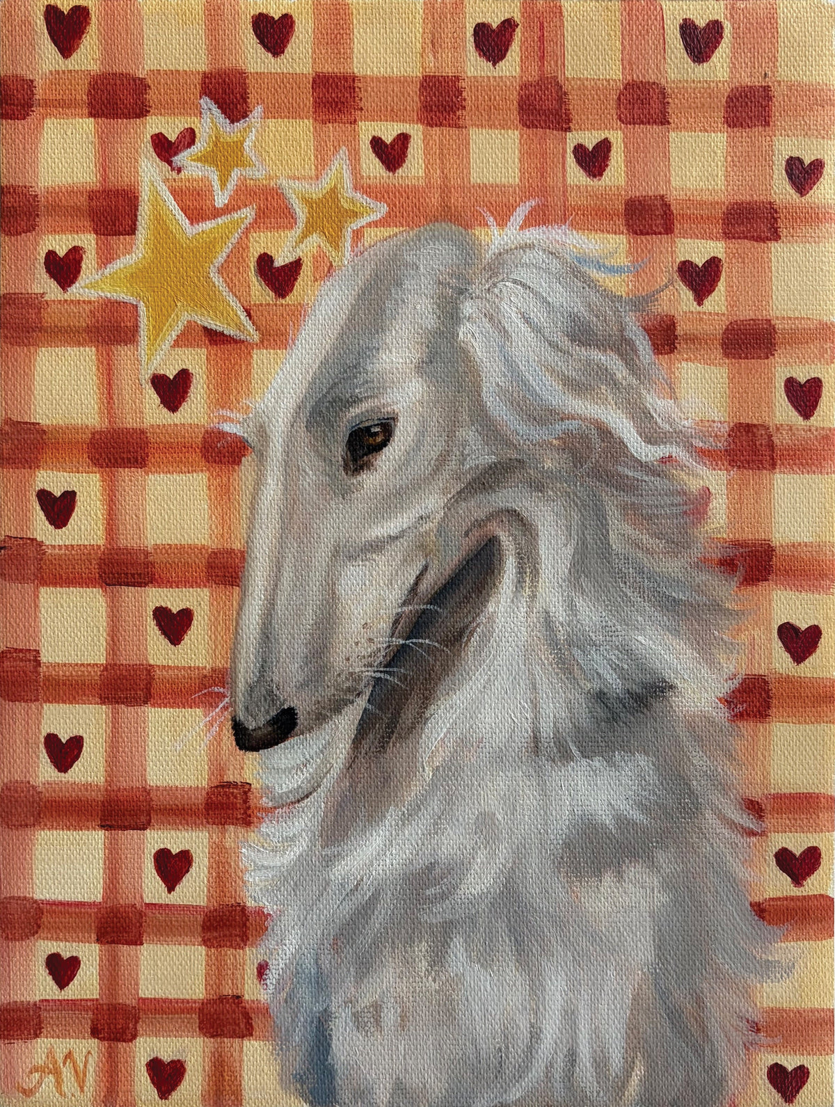 "Cozy Borzoi"