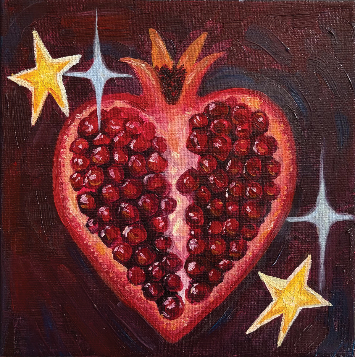 "Sweet Heart" 8 x8 inch original oil painting