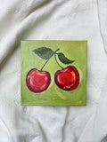 "You're 'cherry' sweet" 8" x 8" Original Oil painting