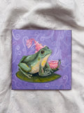 "Lady In Waiting" 10" x 10" original oil painting