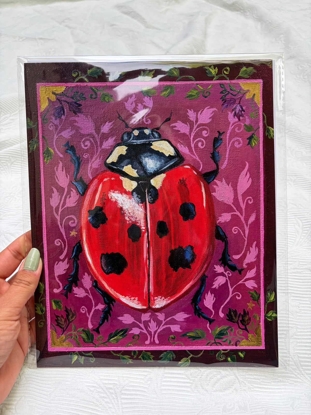 "Lydia Ladybug" Fine art print