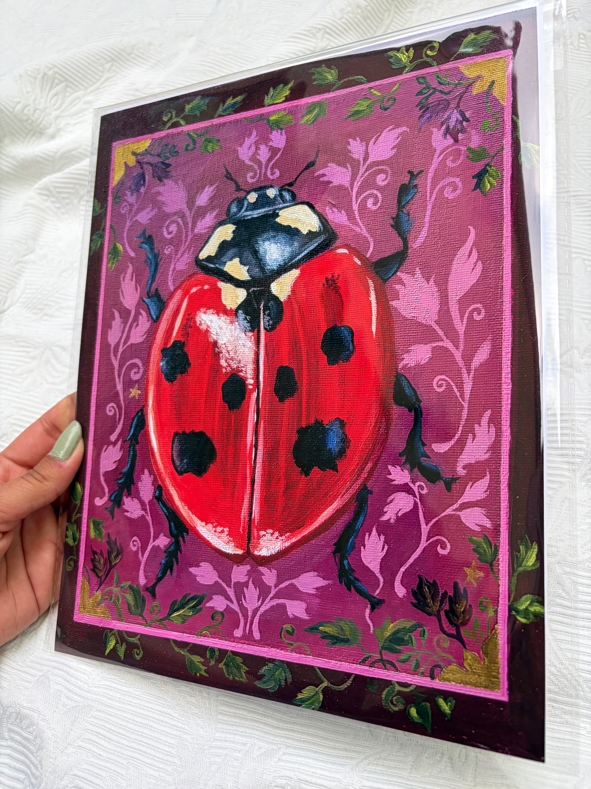 "Lydia Ladybug" Fine art print