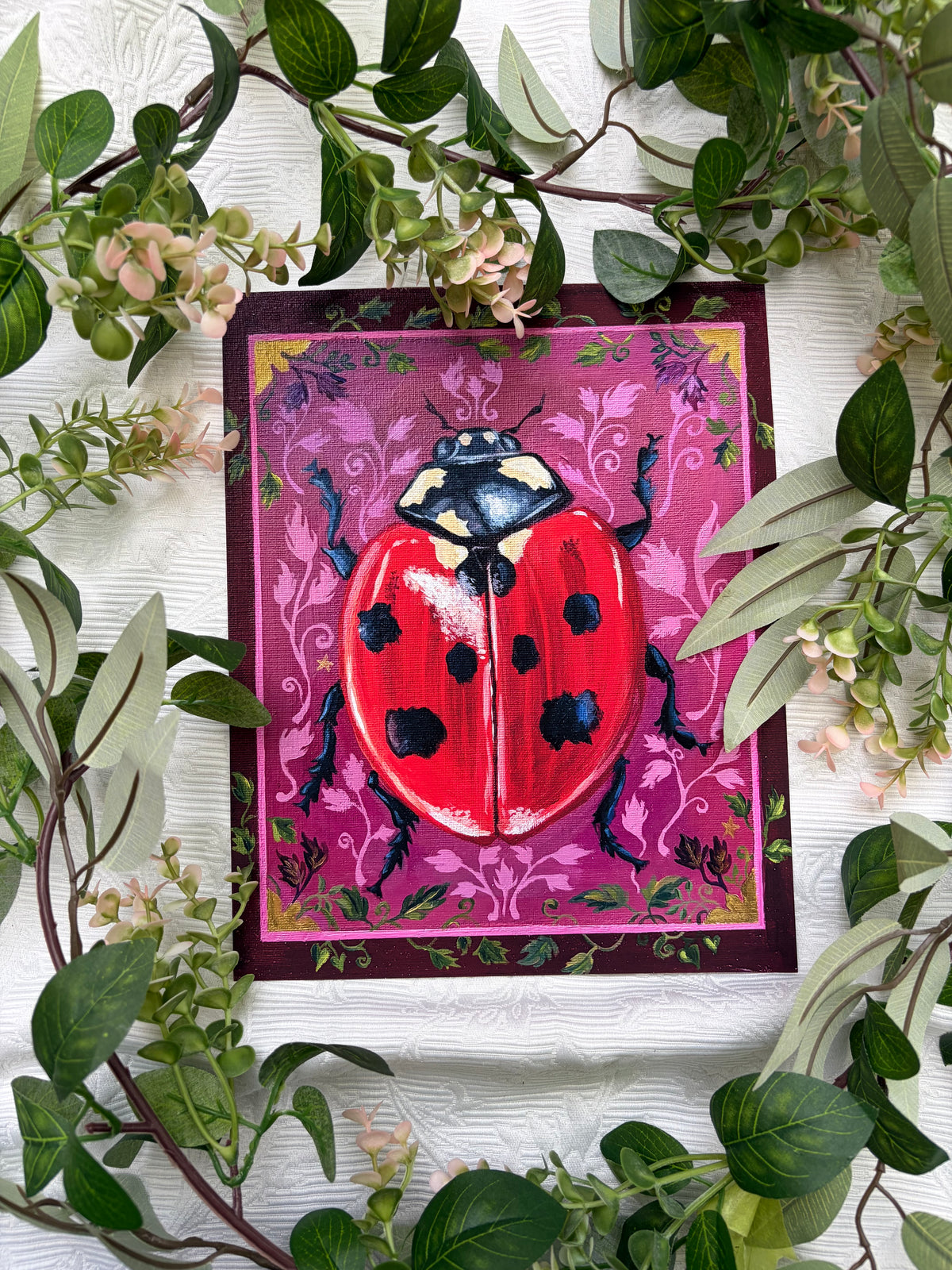 "Lydia Ladybug" Fine art print