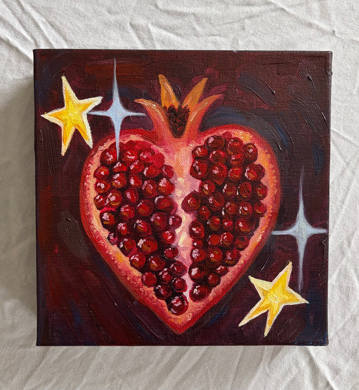 "Sweet Heart" 8 x8 inch original oil painting