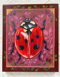 "Lydia Ladybug" 8x10 inch original acrylic painting