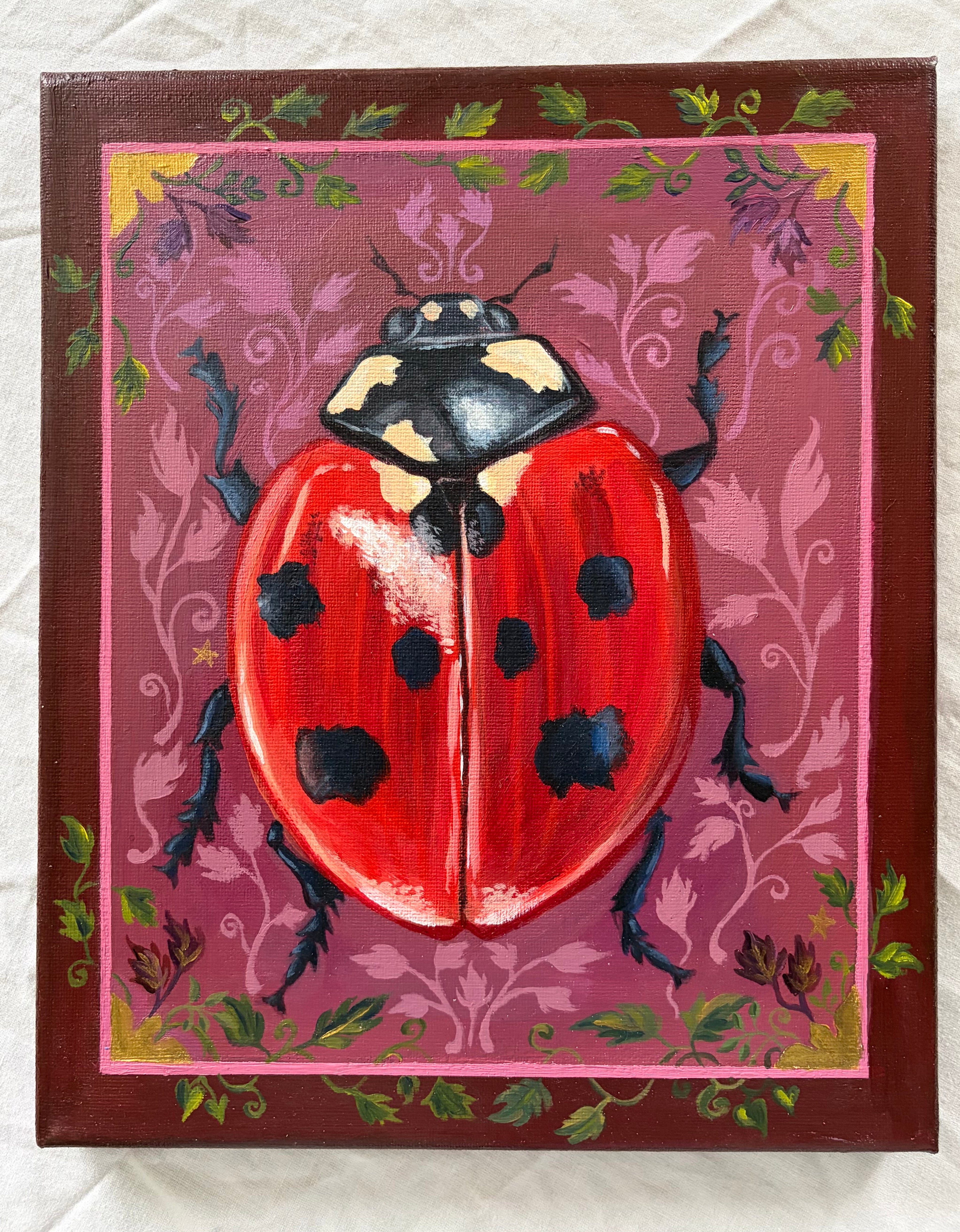 "Lydia Ladybug" 8x10 inch Fine art print