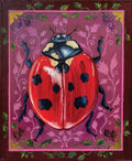"Lydia Ladybug" 8x10 inch original acrylic painting